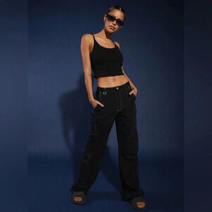 JGR & STN CHRISTINA CARGO PANT BLACK